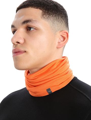 Icebreaker Unisex Merino Flexi Chute Férfi Sál Narancssárga | HU 1069DFMN